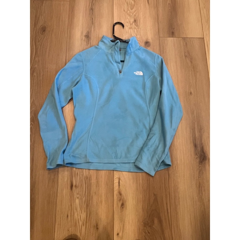 The North Face Women's Small Blue Polartec Classic Fleece 1/4 Zip Pullover